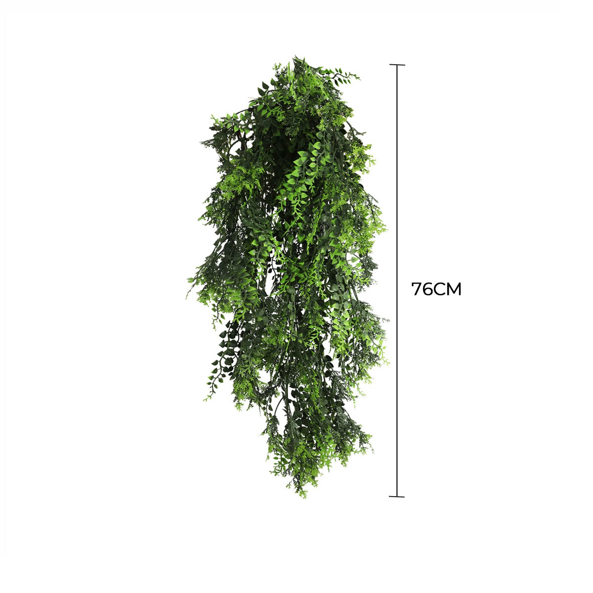 Artificial Hanging Mediterranean Fern Vine UV Resistant and Fire Rated 22cm x 76cm