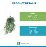 Artificial Hanging Plant (Maiden Hair Fern) UV Resistant 90cm
