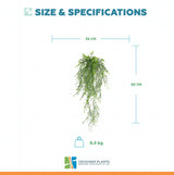 Artificial Hanging Plant (Natural Green) UV Resistant 90cm