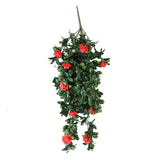 Hanging Red Rose Stem UV Resistant 85cm - Designer Plants