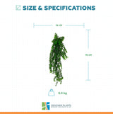 Artificial Hanging Willow Leaf Garland Bush UV Resistant and Fire Rated 18cm x 76cm