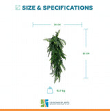 Artificial Mixed Green Bracken Fern 85cm UV Resistant