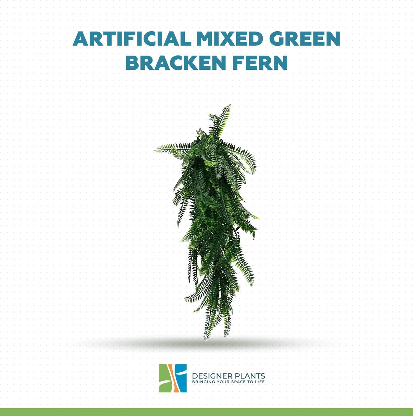 Artificial Mixed Green Bracken Fern 85cm UV Resistant