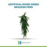 Artificial Mixed Green Bracken Fern 85cm UV Resistant