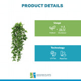 Artificial Mixed Green & White Hanging Jasmine 73cm UV Resistant