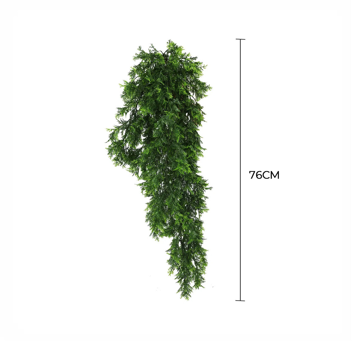Artificial Hanging Mossy Cedar Vine Garland Bush UV Resistant and Fire Rated 22cm Wide x 75cm Long