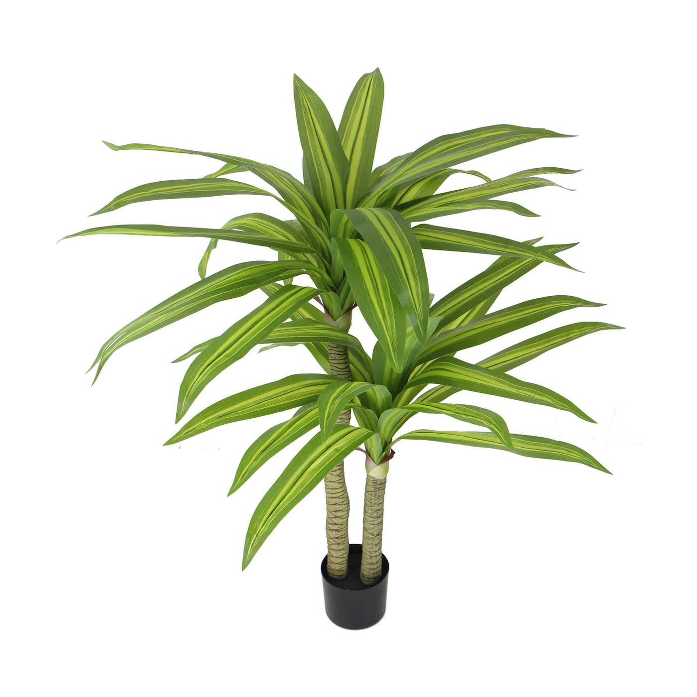 Artificial Multi Head Dracaena Tree with Mixed Green Leaves (Real Touch) 130cm - Designer Plants