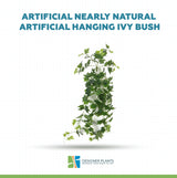 Artificial Nearly Natural Artificial Hanging Ivy Bush 90cm