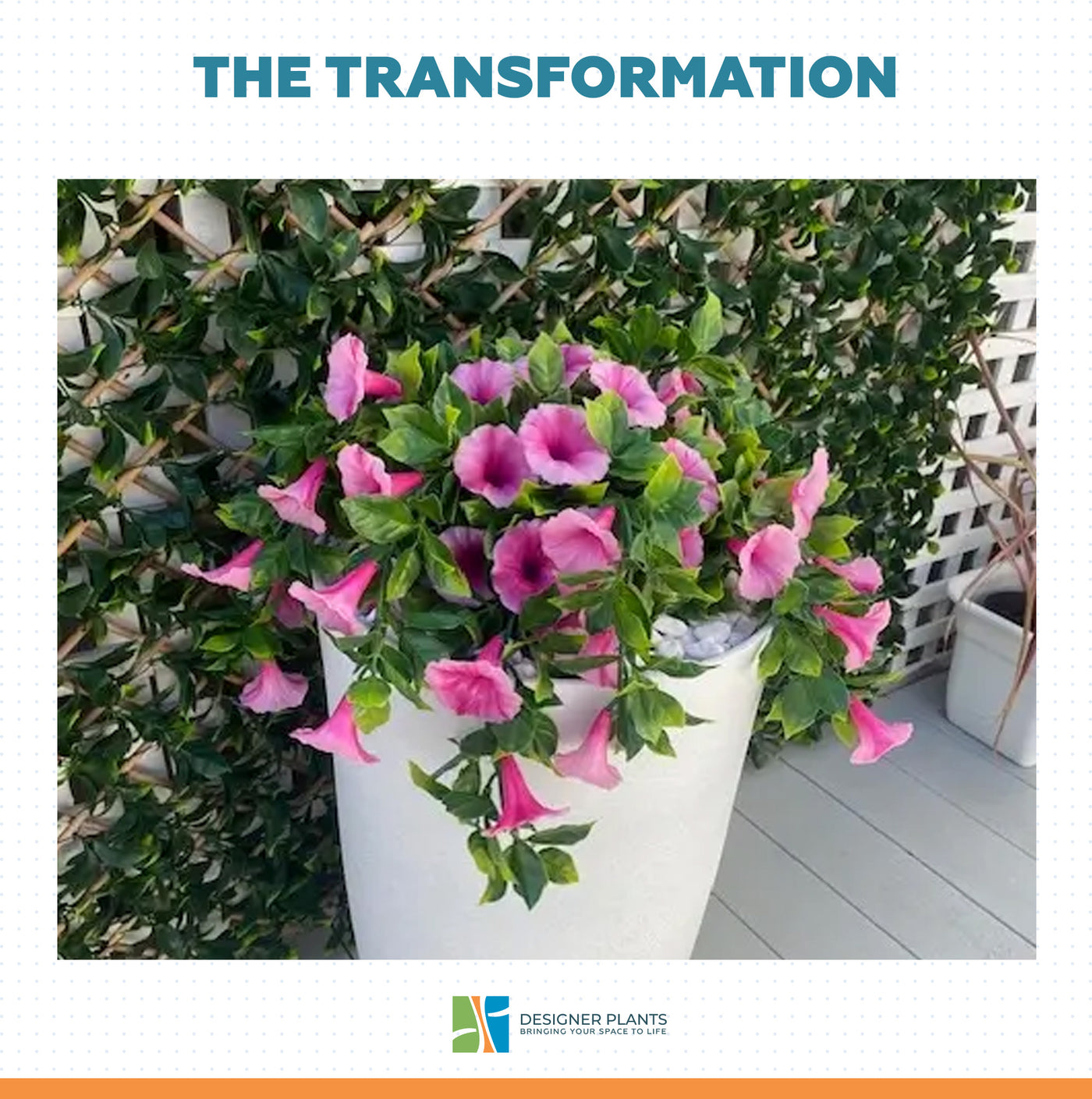 Artificial Petunia Hanging Basket UV Resistant 28cm