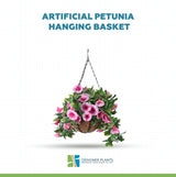 Artificial Petunia Hanging Basket UV Resistant 28cm