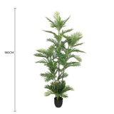 Premium Artificial Potted Multi-trunk Fan Palm 180cm