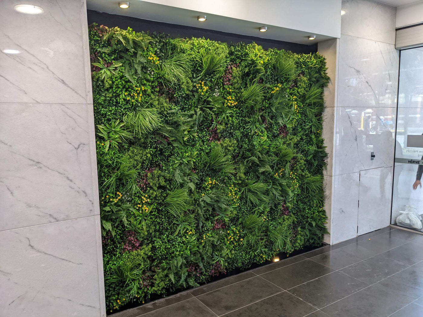 Luxury Country Fern Recycled Vertical Garden / Green Wall UV Resistant 100cm x 100cm