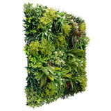 Luxury Lush Spring Recycled Vertical Garden / Green Wall UV Resistant 100cm x 100cm