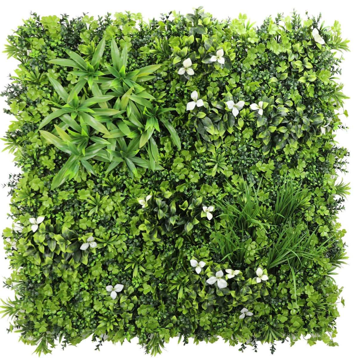 Luxury White Oasis Vertical Garden / Green Wall UV Resistant 1m x 1m - Designer Plants