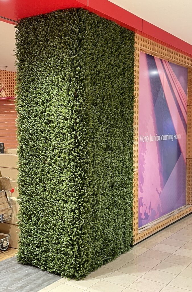 Premium Natural Buxus Hedge Panels UV Resistant SAMPLE