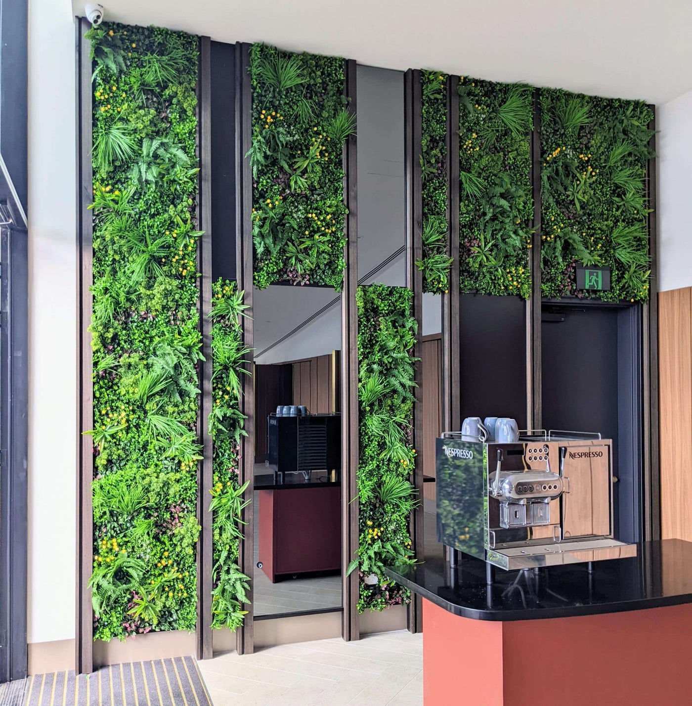 Luxury Country Fern Recycled Vertical Garden / Green Wall UV Resistant 100cm x 100cm