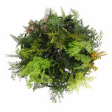 Black Artificial Hanging Plant Disc Chandelier with Cascading Greenery & Trailing Foliage — 60cm