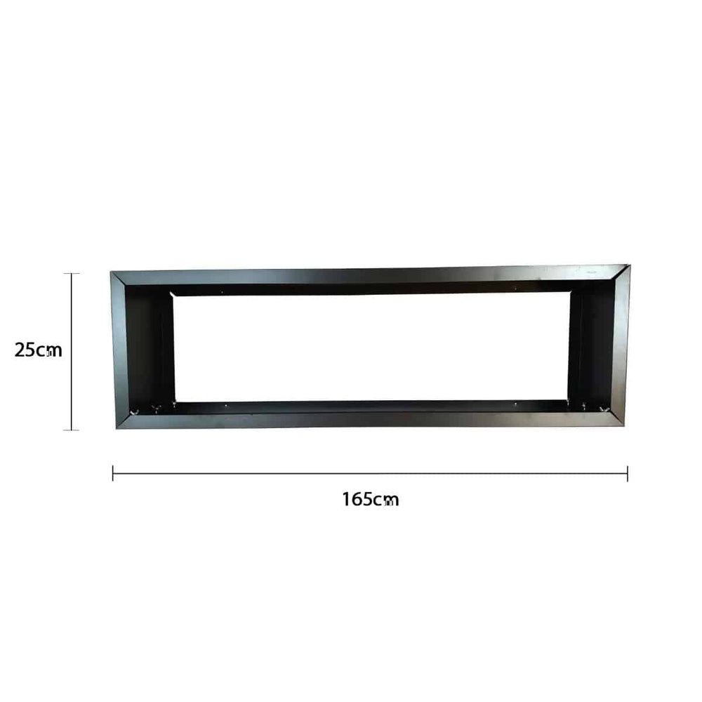 Rectangular metal frame with dimensions labeled on a white background
