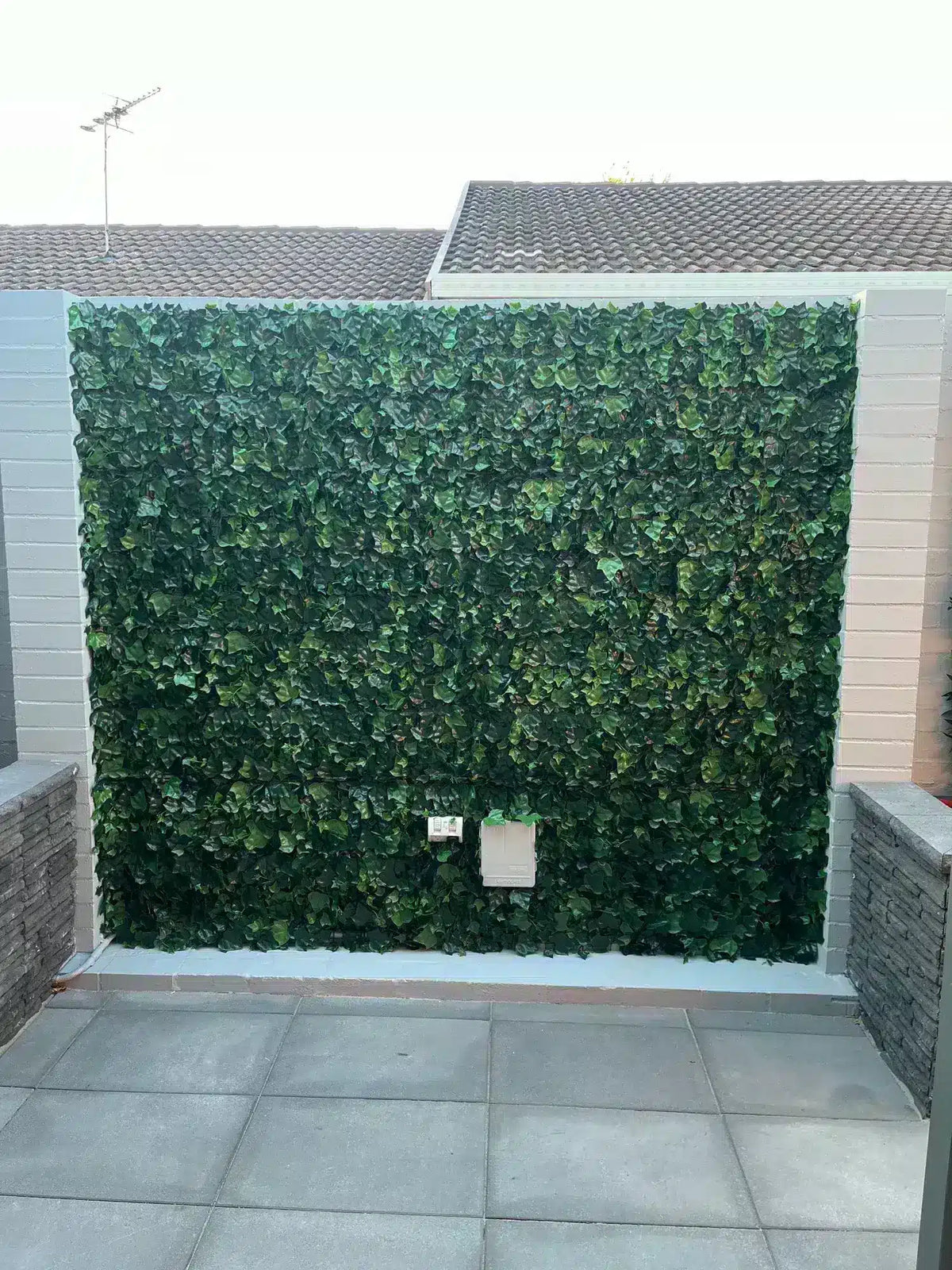 Boston Ivy Leaf Screen Green Wall Panel UV Resistant 1m x 1m