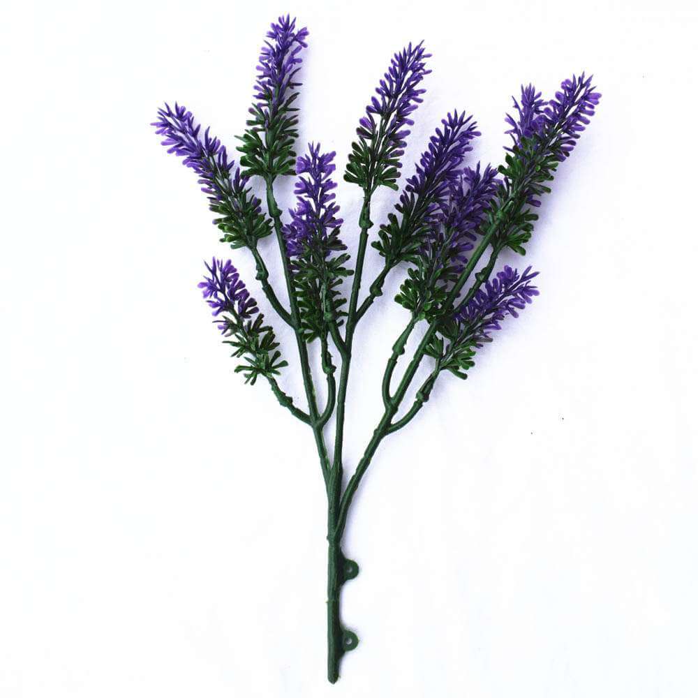 Small Artificial Lavender Stem / Wall Plant UV Resistant 26cm - Designer Plants
