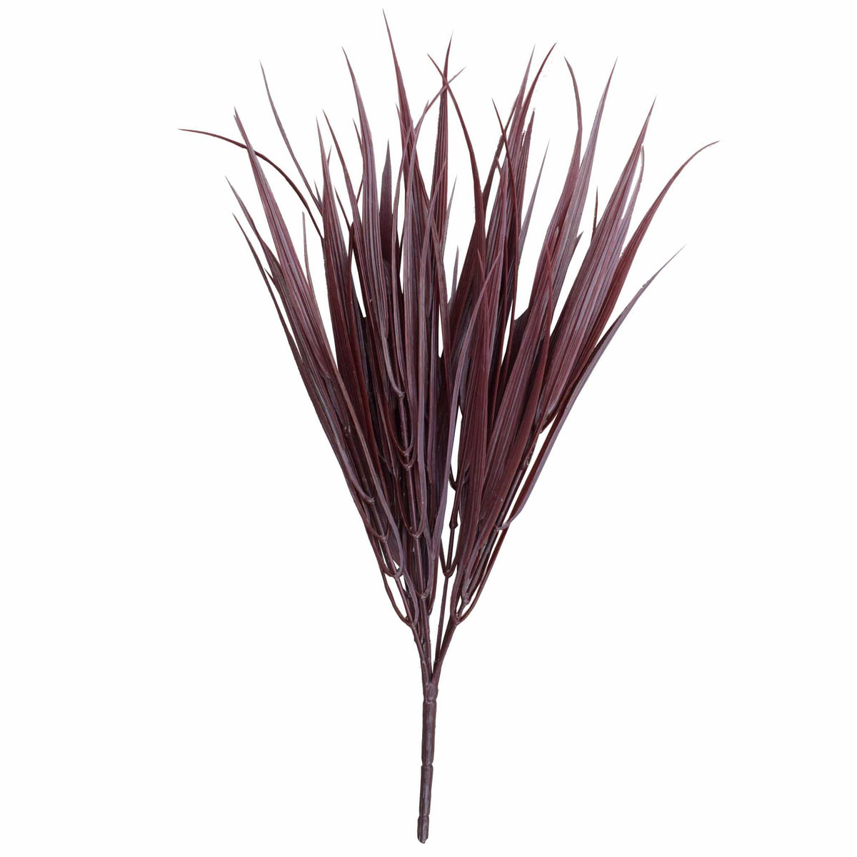 Dark Red Artificial Grass Stem 35cm Long UV Resistant - Designer Plants