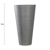 Decorative Large Modern Grey Round Planter 71cm