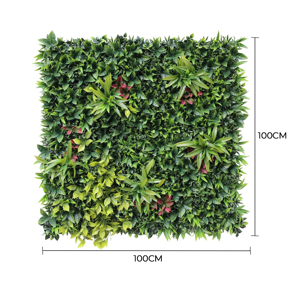 Dense Green Meadows Vertical Garden / Green Wall UV Resistant 1m x 1m