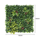 Dense Green Meadows Vertical Garden / Green Wall UV Resistant 1m x 1m