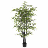 Premium Dense Artificial Black Bamboo 150cm