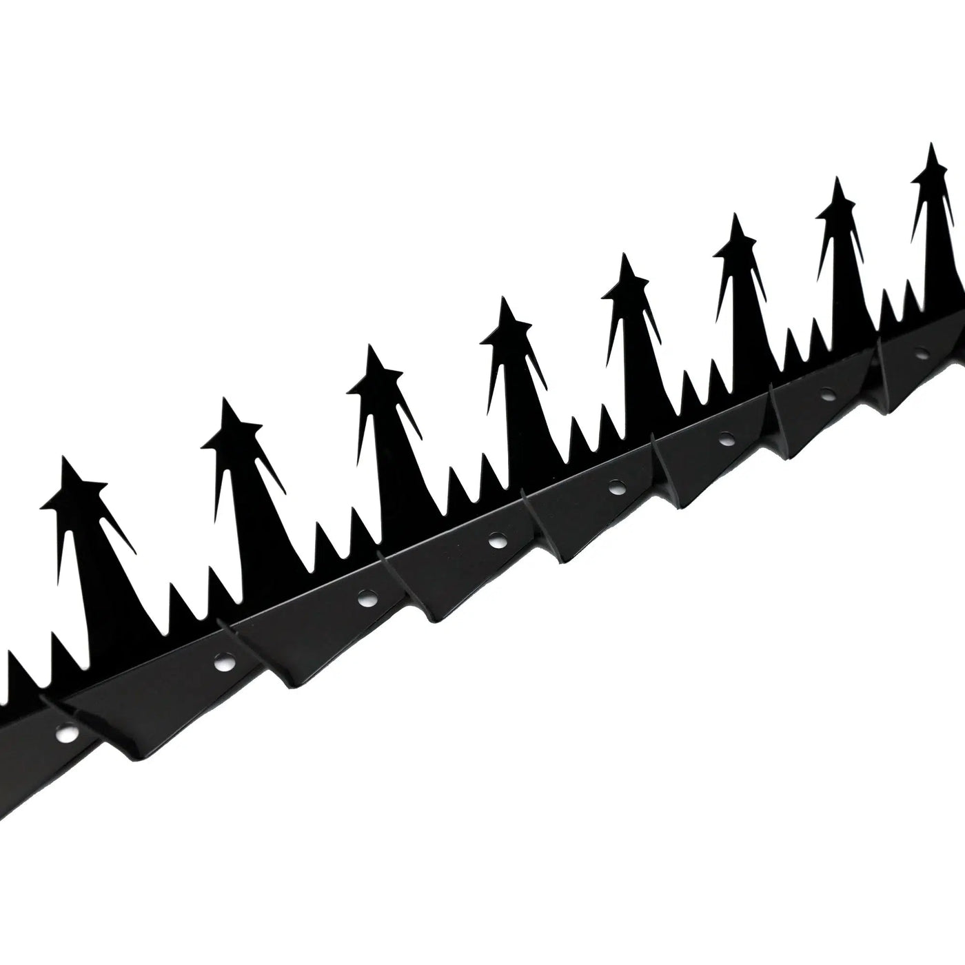 (12 Pieces / 12.50m) Designer Guard Heavy Duty Metal Anti-Climb Fence Spikes (Black) High Security Fence Spike Topper Guard 125cm