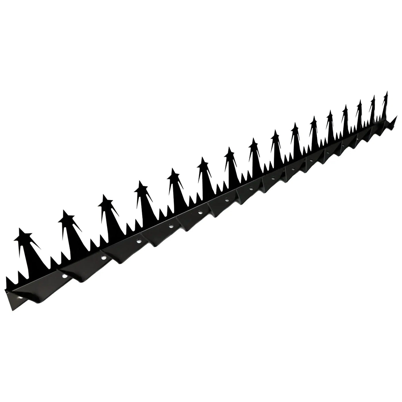 (12 Pieces / 12.50m) Designer Guard Heavy Duty Metal Anti-Climb Fence Spikes (Black) High Security Fence Spike Topper Guard 125cm