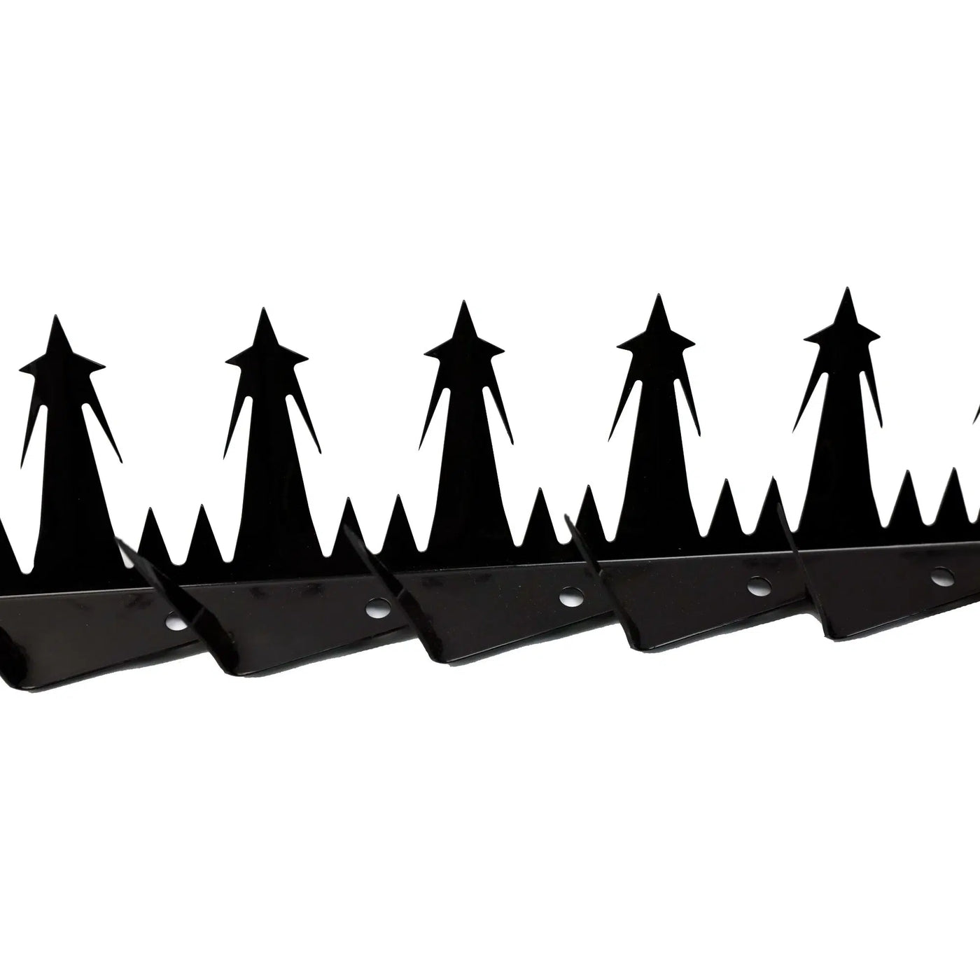 (12 Pieces / 12.50m) Designer Guard Heavy Duty Metal Anti-Climb Fence Spikes (Black) High Security Fence Spike Topper Guard 125cm