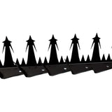 (12 Pieces / 12.50m) Designer Guard Heavy Duty Metal Anti-Climb Fence Spikes (Black) High Security Fence Spike Topper Guard 125cm