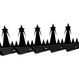 Anti-climb fence spikes - Black