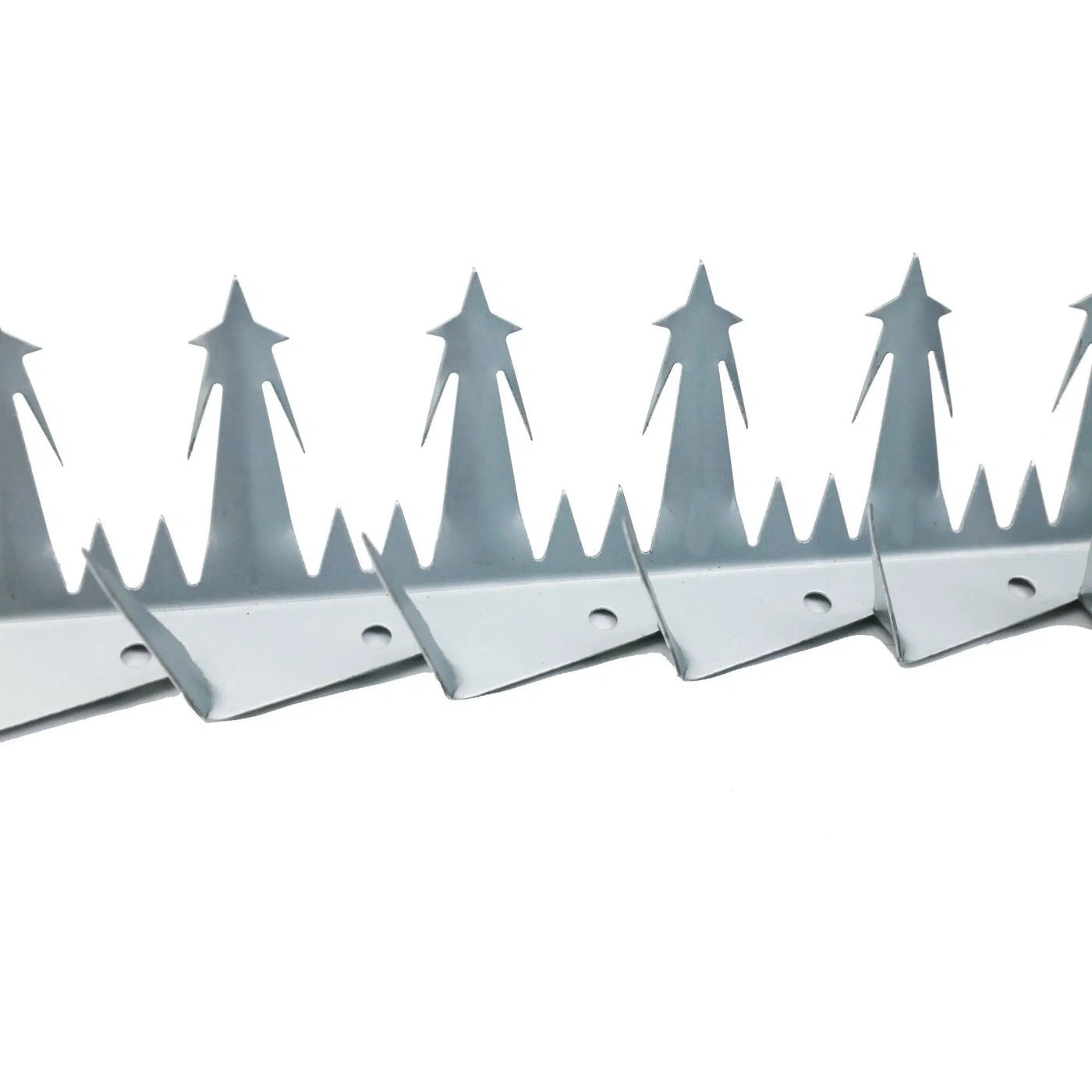 (12 Pieces / 12.50m) Designer Guard Heavy Duty Metal Anti-Climb Fence Spikes Galvanised High Security Fence Spike Topper Guard 125cm