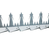 (12 Pieces / 12.50m) Designer Guard Heavy Duty Metal Anti-Climb Fence Spikes Galvanised High Security Fence Spike Topper Guard 125cm