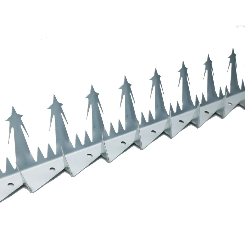 (12 Pieces / 12.50m) Designer Guard Heavy Duty Metal Anti-Climb Fence Spikes Galvanised High Security Fence Spike Topper Guard 125cm