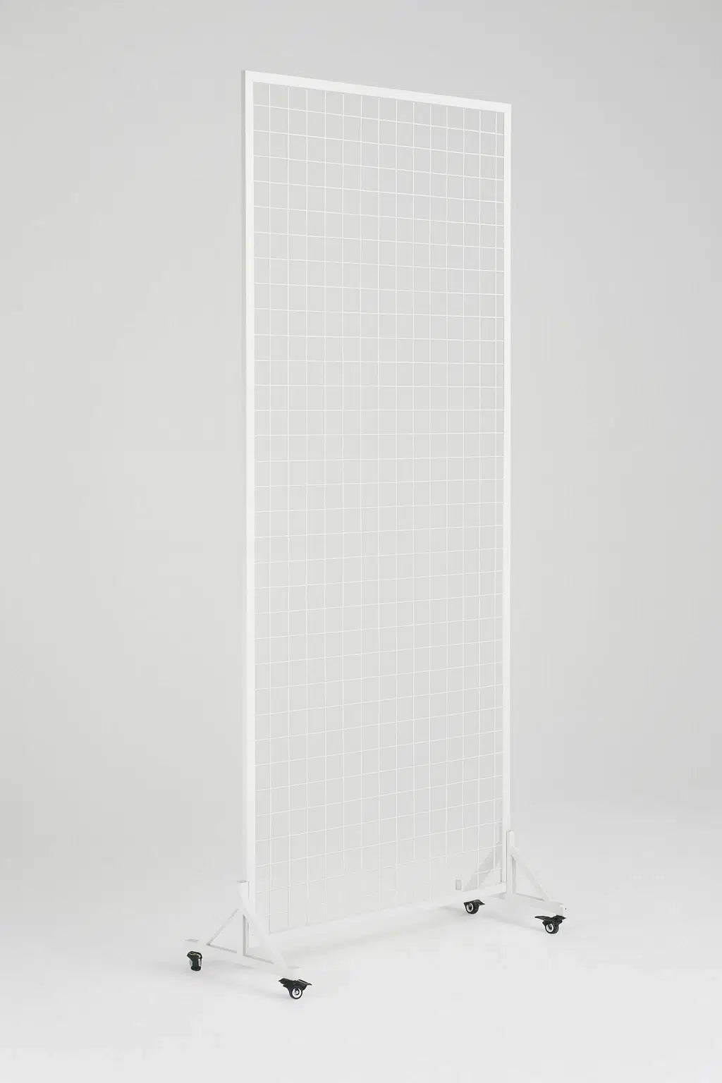 Versatile and Premium White Flower Wall Stand / Portable Event Screen with Wheels 2m x 1m