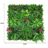 Flowering Lilac Vertical Garden / Green Wall UV Resistant 100cm x 100cm Panel