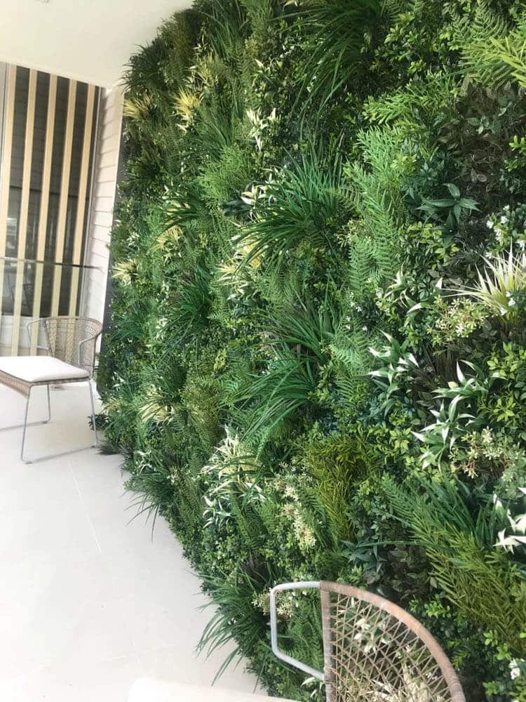 Green Forest Bespoke Commercial Grade Metal Backed Vertical Garden / Green Wall UV Resistant 1m x 1m Fire Retardant