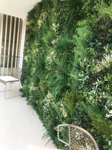 Green Forest Bespoke Commercial Grade Metal Backed Vertical Garden / Green Wall UV Resistant 1m x 1m Fire Retardant