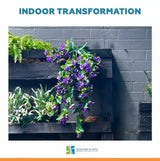 Hanging Artificial Bougainvillea Plant Purple UV Resistant 90cm
