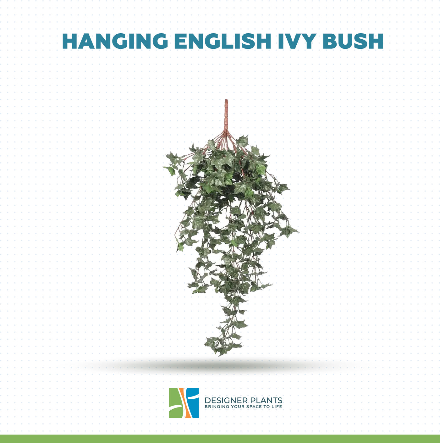 Hanging English Ivy Bush 80cm UV Resistant