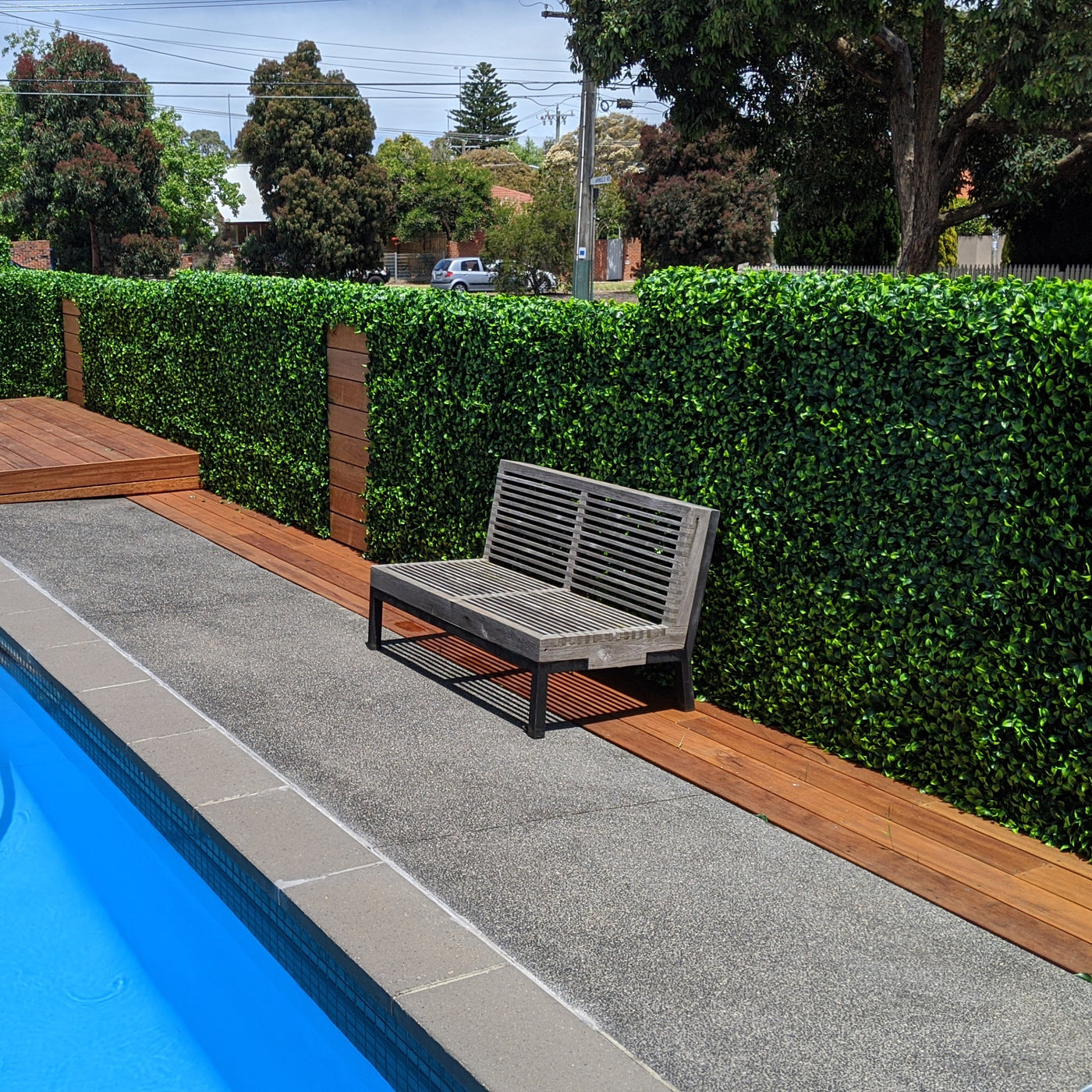 Jasmine Hedge Leaf Screens / Panels UV Resistant SAMPLE