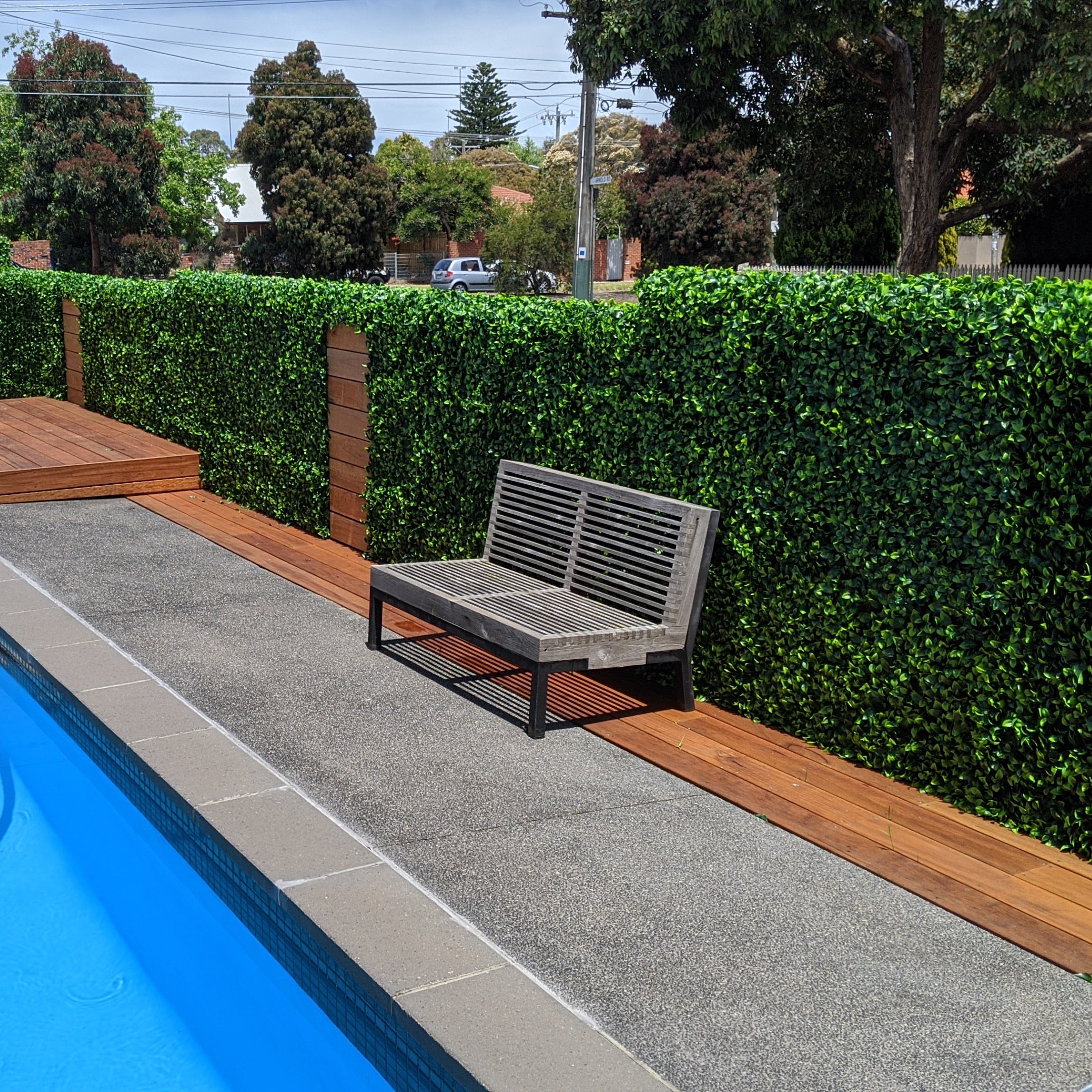 Jasmine Hedge Leaf Screens / Panels UV Resistant SAMPLE
