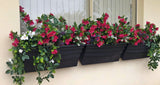 Premium Artificial Red Rose Bunch UV Resistant 45cm