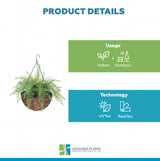 Large Artificial Hanging Basket (Fern Hanging Basket) UV Resistant