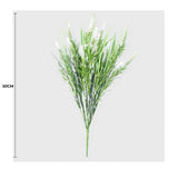 Long Artificial Lavender Stem (White) 50cm UV Resistant