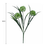 Lush Flowering White Hydrangea Stem 35cm UV Resistant
