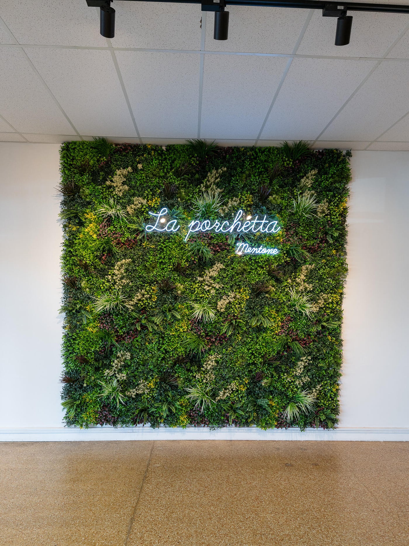 Luxury Country Fern Recycled Vertical Garden / Green Wall UV Resistant 100cm x 100cm